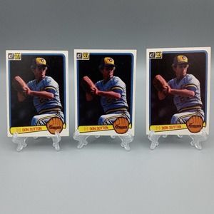 Don Sutton, Brewers, Donruss 1983, #531 x3 Baseball Cards